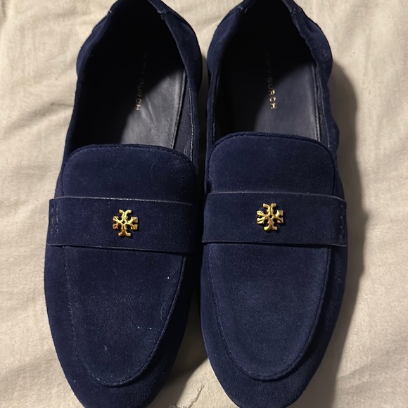 Tory Burch Classic Ballet Loafers - the color is Midnight Sapphire - Picture 1 of 3